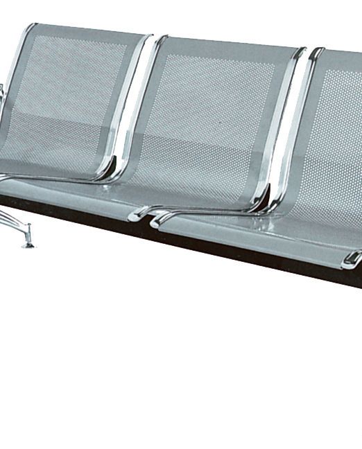 CHAISE RECEPTION METALLIQUE H303 3 PLACES